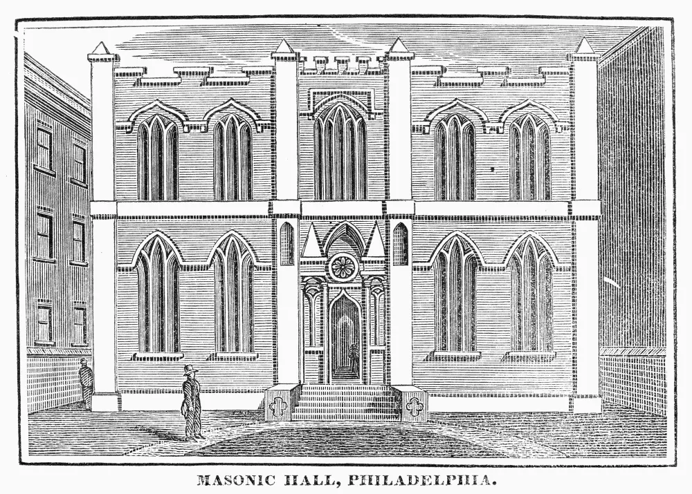 Our History Houseman Lodge No 211   Masonic Hall Philadelphia 1830.webp